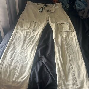 Khaki cargo jeans